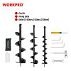 Γεωτρύπανο Βενζίνης 52cc WORKPRO WP424006 PROFI με 3 Τρυπάνια