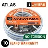 Nakayama Atlas GH4200 – Λάστιχο Ποτίσματος 3 Στρώσεων 1/2" 25 m
