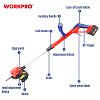 WORKPRO WP391608 – Χλοοκοπτικό Επαναφορτιζόμενο 20V-Li PROFI
