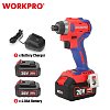 Παλμικό Κατσαβίδι WORKPRO WP390100 20V-Li BL SOLO PROFI