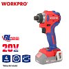 Παλμικό Κατσαβίδι WORKPRO WP390100 20V-Li BL SOLO PROFI