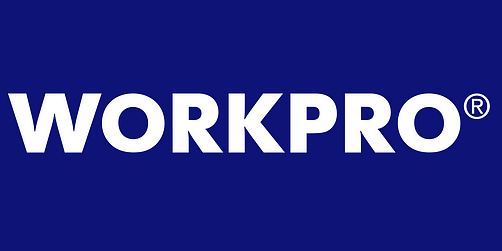Η εικόνα παρουσιάζει το επίσημο λογότυπο της μάρκας WORKPRO, γνωστής για την παραγωγή επαγγελματικών εργαλείων χειρός, ηλεκτρικών εργαλείων και αξεσουάρ συντήρησης υψηλής ποιότητας. Το λευκό λογότυπο πάνω σε μπλε φόντο αντιπροσωπεύει αξιοπιστία, αντοχή και επαγγελματισμό, χαρακτηριστικά που κάνουν τα προϊόντα WORKPRO ιδανικά για τεχνίτες, συνεργεία και εργαστήρια.